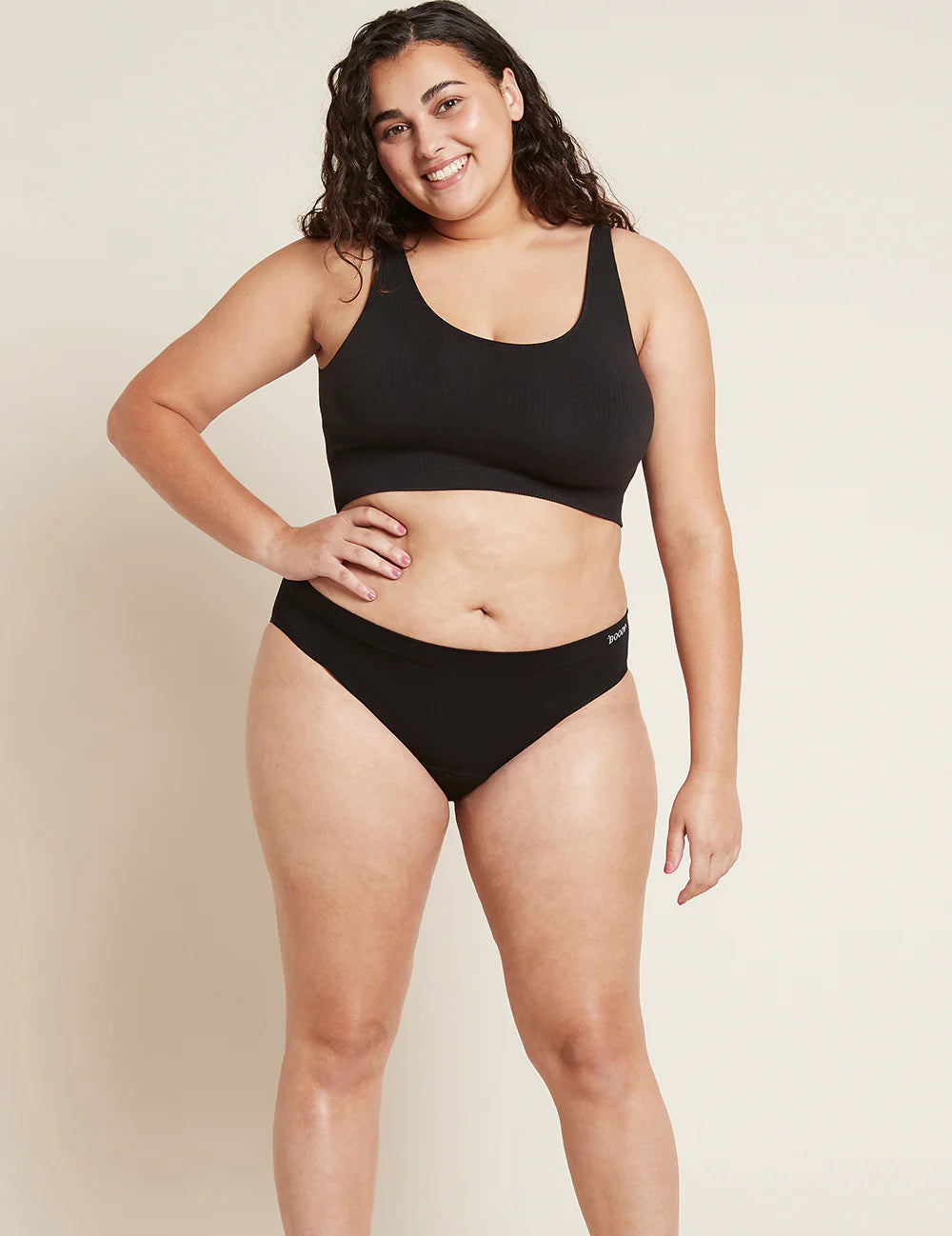 Boody Period & Leak-proof Classic Bikini, Moderate- Heavy, black