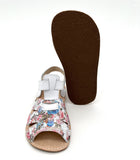 Ok Bare Miami sandaalid, valge+ lilled (G)