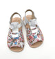 Ok Bare Miami sandaalid, valge+ lilled (G)