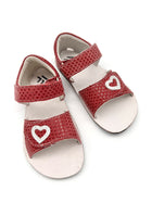 EF Barefoot nahast sandaalid, roosa