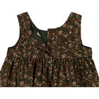 Wheat Pinafore Wrinkles kleit baby, dark army flowers