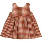 Wheat Pinafore Wrinkles kleit baby, sienna check