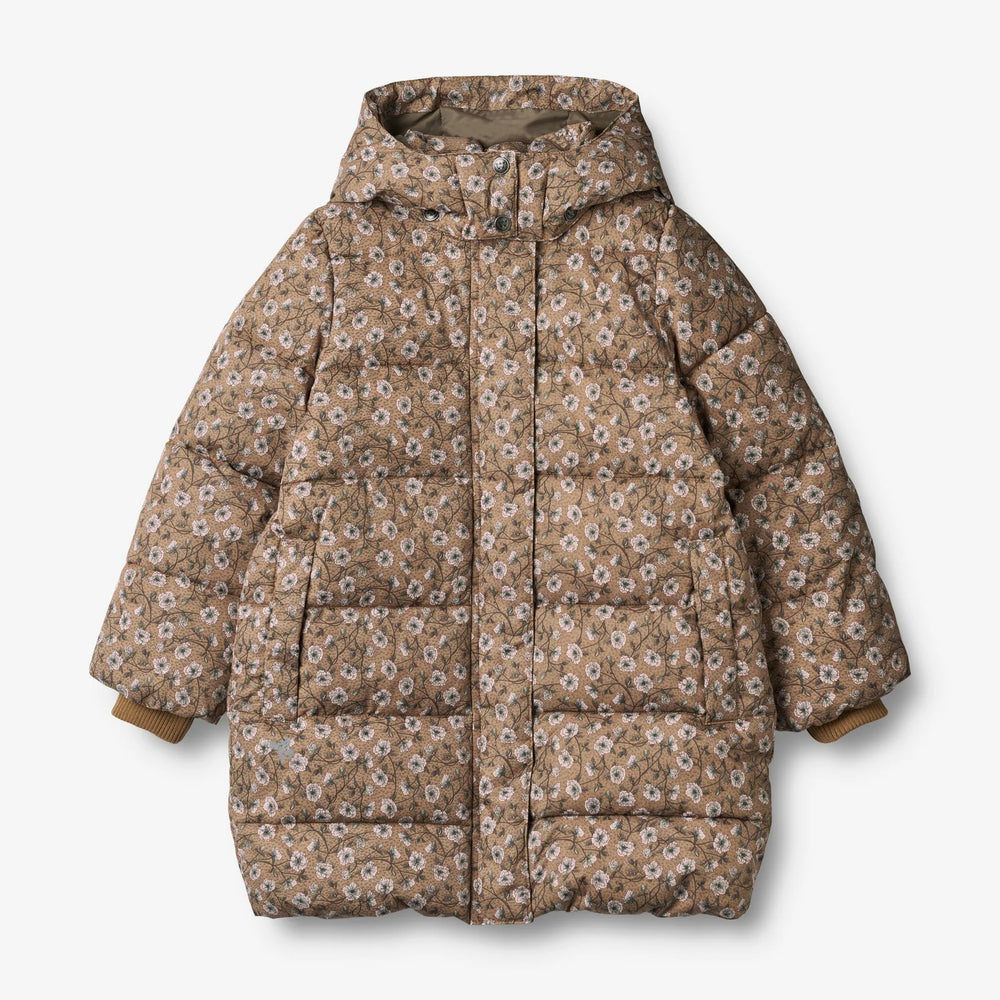 Wheat Yrsa parka, caramel anemones