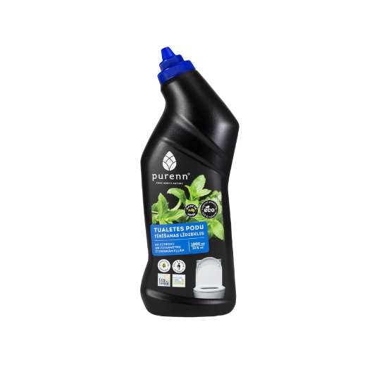 PURENN 100% biolagunev ja looduslik tualetipuhastusvahend sidruni ja piparmündiga, 1000 ml