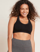 Boody spordirinnahoidja Raceback Sports Bra, black/silver