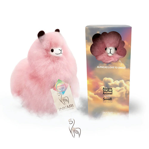 INKARI Small Alpaka, Rainbows Cotton Candy 23cm