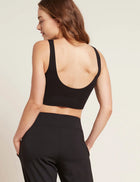 Boody Ribbed Seamless Bra, black