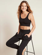 Boody Ribbed Seamless Bra, black