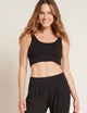 Boody Ribbed Seamless Bra, black