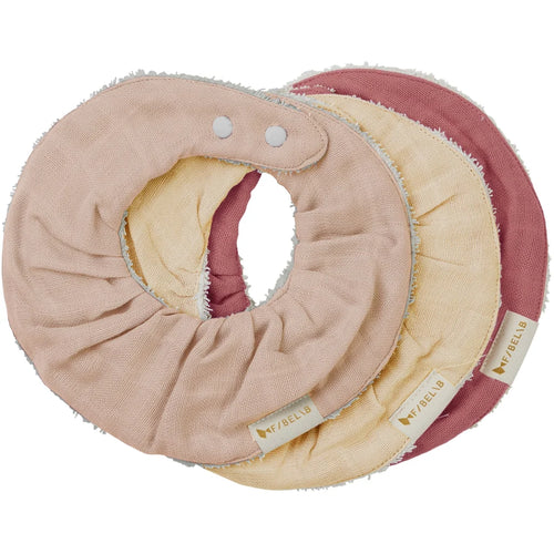 Fabelab Ruffle sall/ilapõll, 3 pakk- Dusty Rose Mix