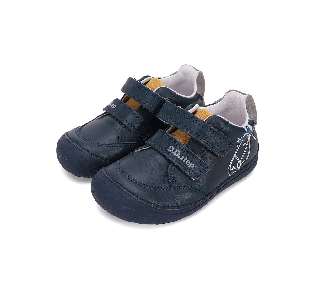 D.D.Step nahast tossud, royal blue 063/SS'25. Hobune