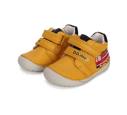 D.D.Step nahast barefoot-tossud, yellow/tuletõrje 070