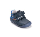 D.D.Step helendava talla ja embleemidega nahast tossud, royal blue/putukate uurija 070
