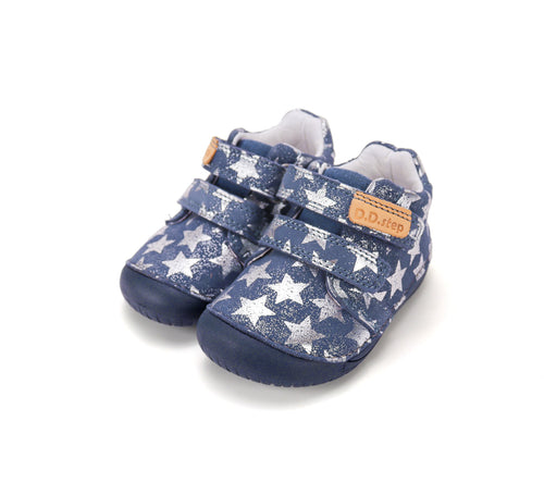 D.D.Step tähekestega nahast tossud, royal blue