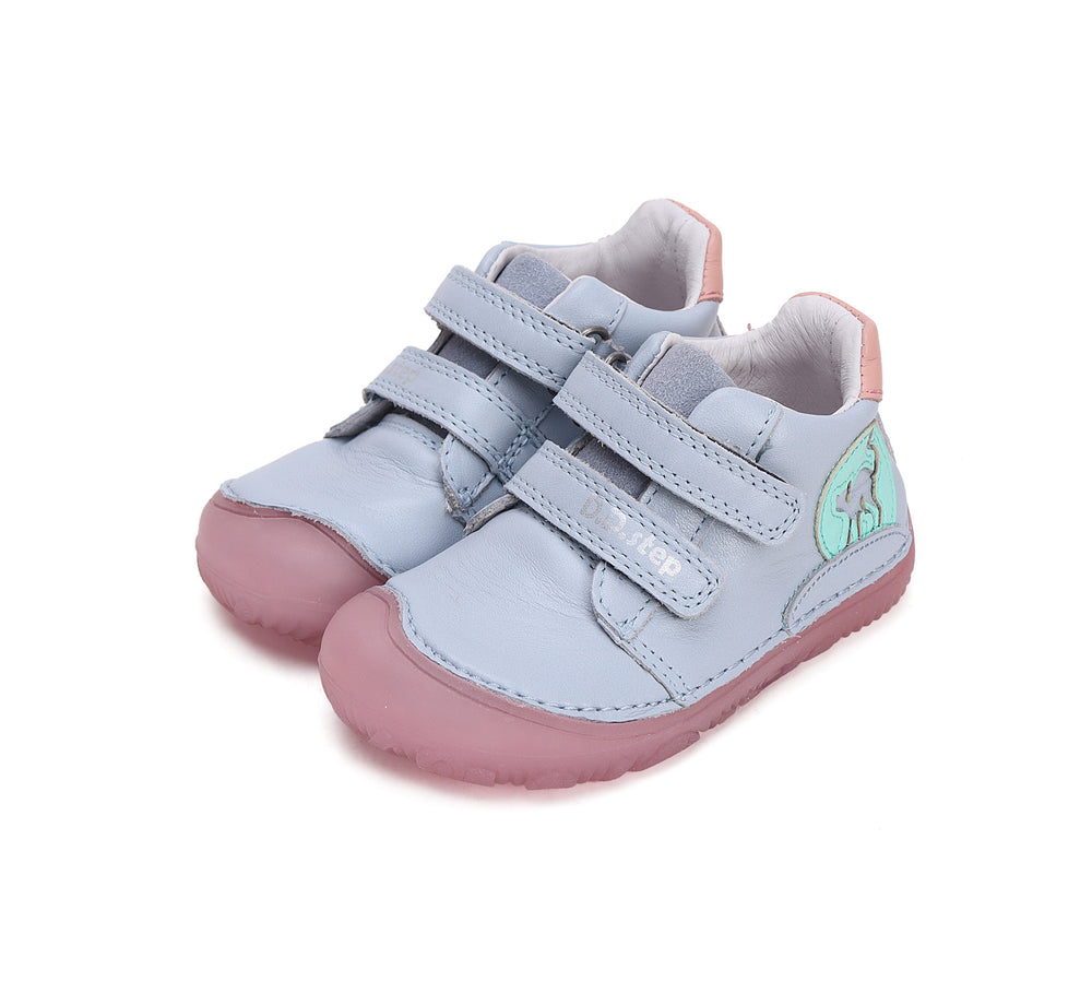 D.D.Step helendava tallaga nahast tossud, sky blue 073/AW'24