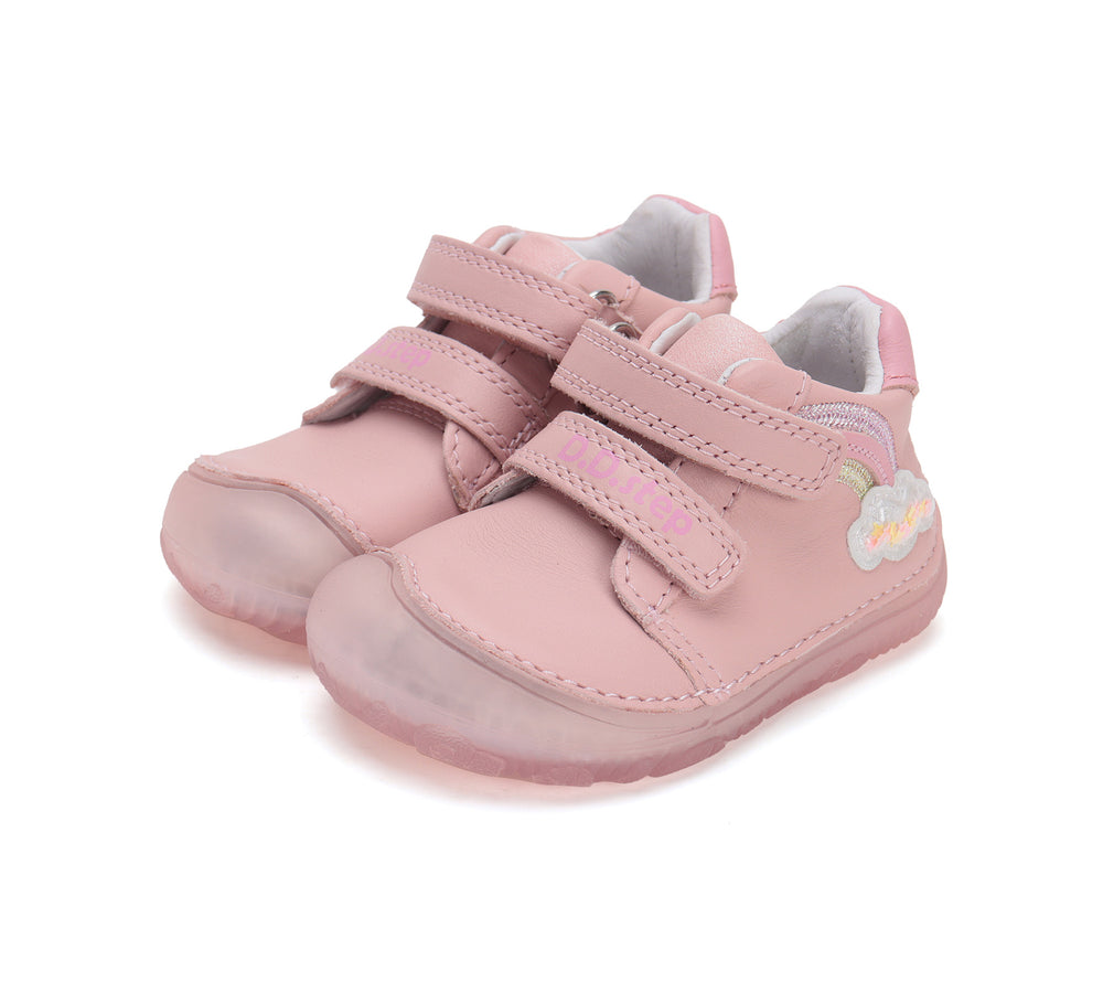 D.D.Step nahast tossud, baby pink/vikerkaar 073