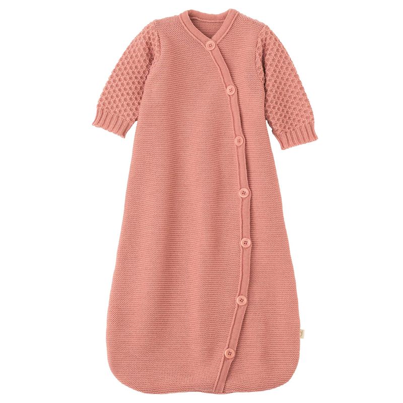 Disana meriinovillane pikkade varrukatega beebi magamiskott, soft pink s1