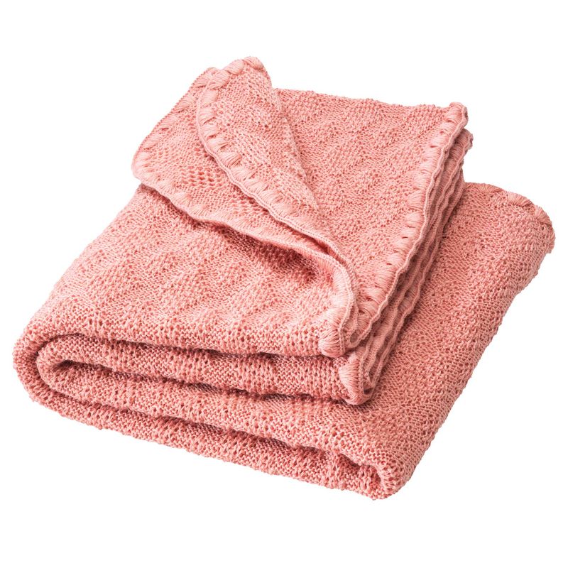 Disana meriinovillane beebitekk Ajour, soft pink
