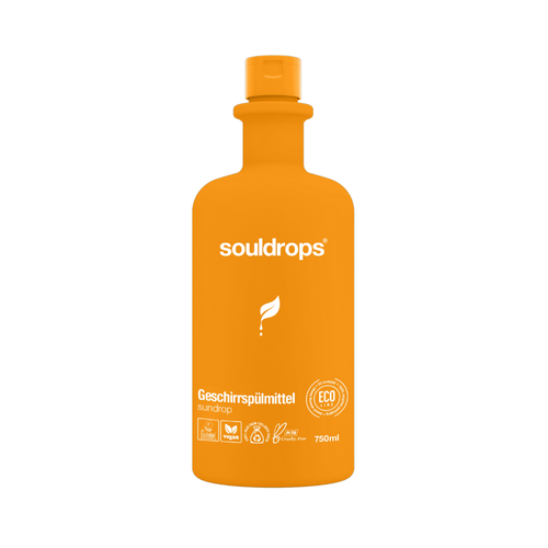 SOULDROPS biolagunev nõudepesuvahend tsitruse lõhnaga SUNDROP, 750ml