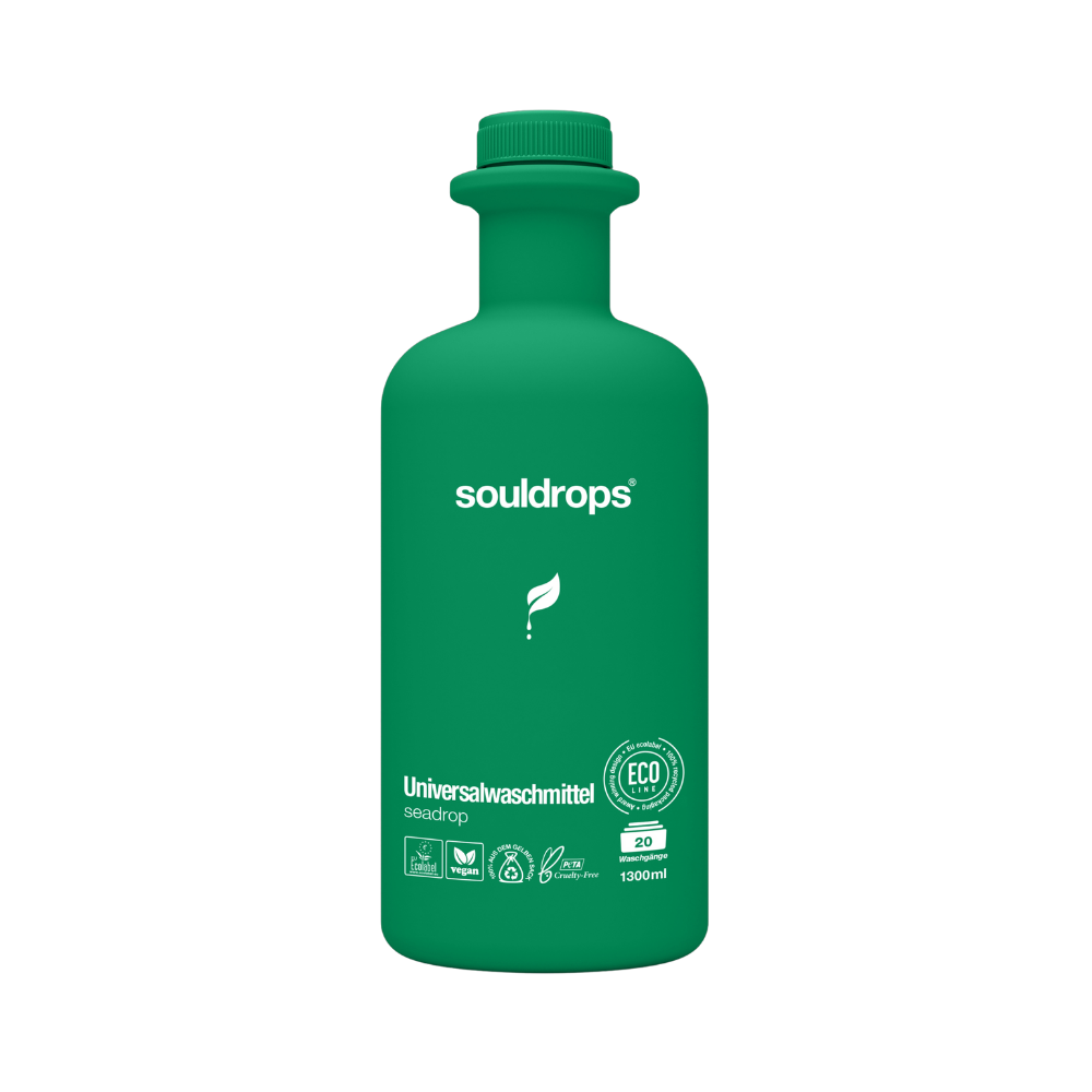 SOULDROPS biolagunev värskuse lõhnaga riidepesuvahend värvilisele ja valgele pesule SEADROP, 1300 ml