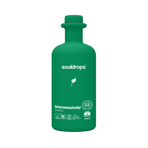 SOULDROPS biolagunev värskuse lõhnaga riidepesuvahend värvilisele ja valgele pesule SEADROP, 1300 ml