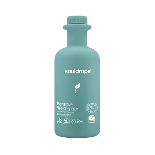 SOULDROPS biolagunev õrna lõhnaga pesupehmendaja tundlikule nahale BALSAMDROP, 1000 ml