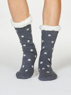 Thought paksud orgaanilisest puuvillast sokid, Brittany Cabin socks- Dark Grey Marl