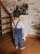 Silly Silas Granny Teddy traksidega retuusid, steel blue blend