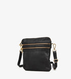 Treats Sabrina, naturaalsest nahast crossbody-kott - Black