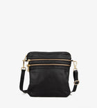 Treats Sabrina, naturaalsest nahast crossbody-kott - Black