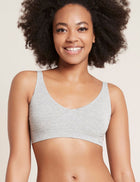 Boody rinnahoidja Shaper Crop Bra, light grey marle