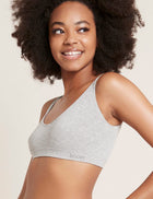 Boody rinnahoidja Shaper Crop Bra, light grey marle