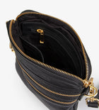 Treats Simone, pehmest naturaalsest nahast crossbody-kott - Black