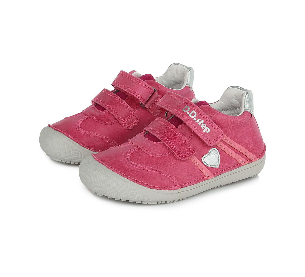 D.D.Step nahast tossud, dark pink/süda 063