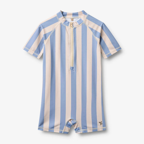 Wheat S/S Cas lühikeste varrukatega ujumistrikoo, bold blue stripe