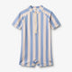 Wheat S/S Cas lühikeste varrukatega ujumistrikoo, bold blue stripe