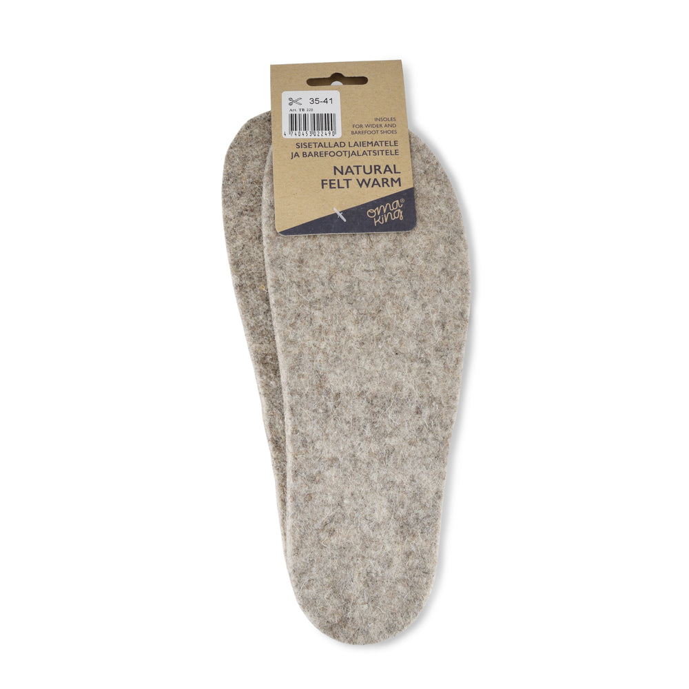 OmaKing Barefoot sisetald Natural felt warm