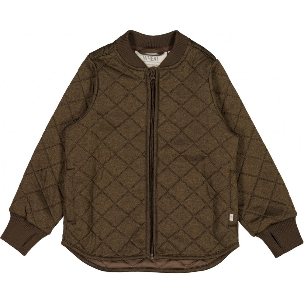 Wheat termojakk Loui, brown melange