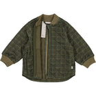 Wheat termojakk Loui baby, olive check