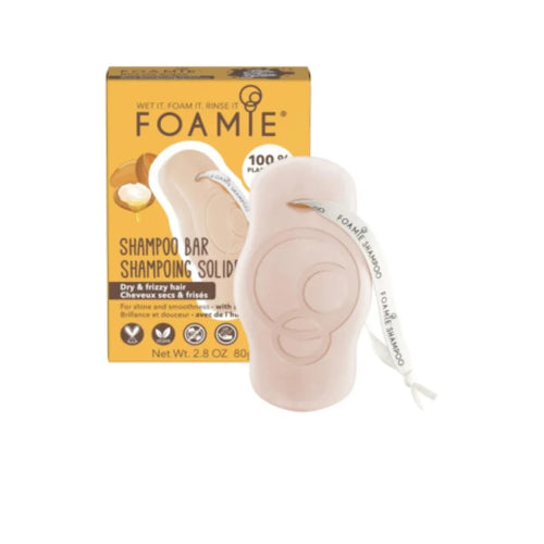 FOAMIE Kiss Me Argan tahke šampoon kuivadele ja krässus juustele argaania ja mangoõliga, 80 gr