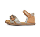 D.D.Step nahast lahtised sandaalid kinnise kannaga, chocolate