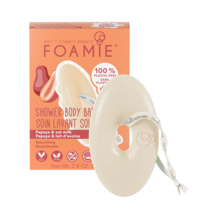 FOAMIE plastikuvaba rahustav ja toitev kehaseep kaerapiimaga, 80g
