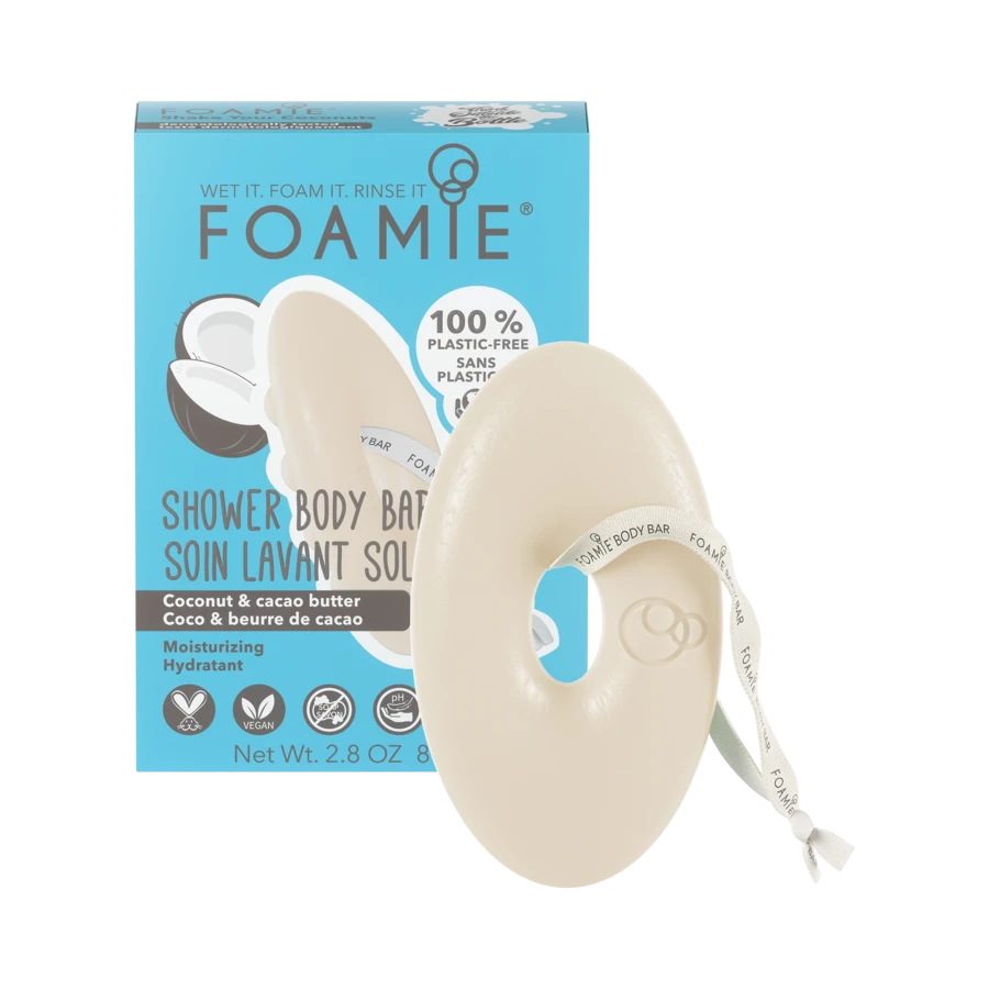 FOAMIE 2in1 puhastav ja niisutav kehaseep kookoseõli ja kookosevõiga, 80g