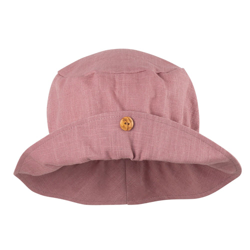 Pure Pure by Bauer linane nööbiga päikesekaitsemüts, Dusty Rose