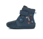 D.D.Step villase voodriga barefoot-saapad, royal blue/traktor 063