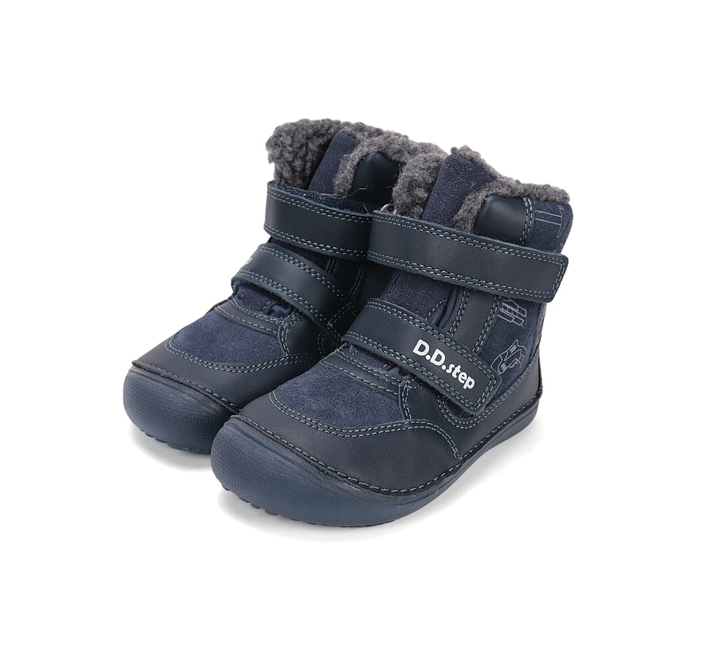 D.D.Step helendava talla ja sooja voodriga barefoot-saapad, royal blue/tööriistad 063