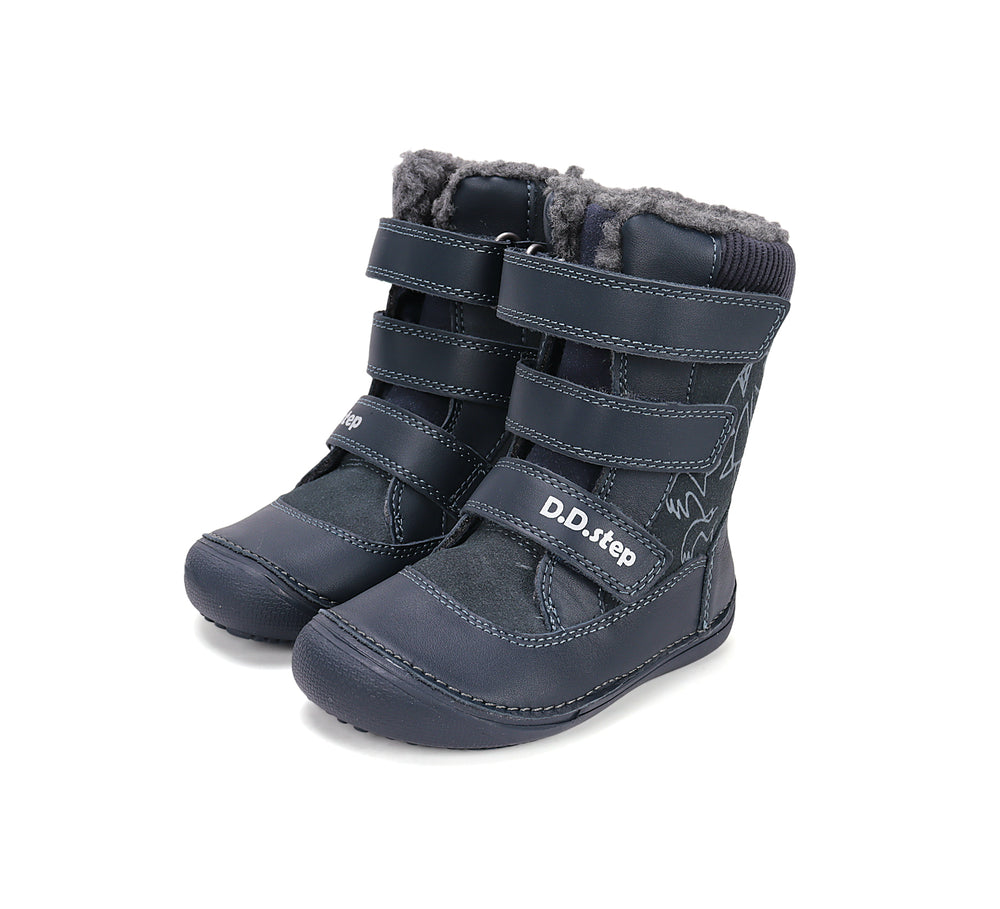 D.D.Step kõrge sääre ja villase voodriga barefoot-saapad, royal blue/063