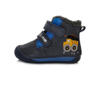 D.D.Step villase voodriga nahast barefoot-saapad, royal blue/kallur 070