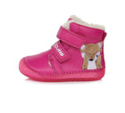 D.D.Step nahast barefoot-saapad, dark pink 070