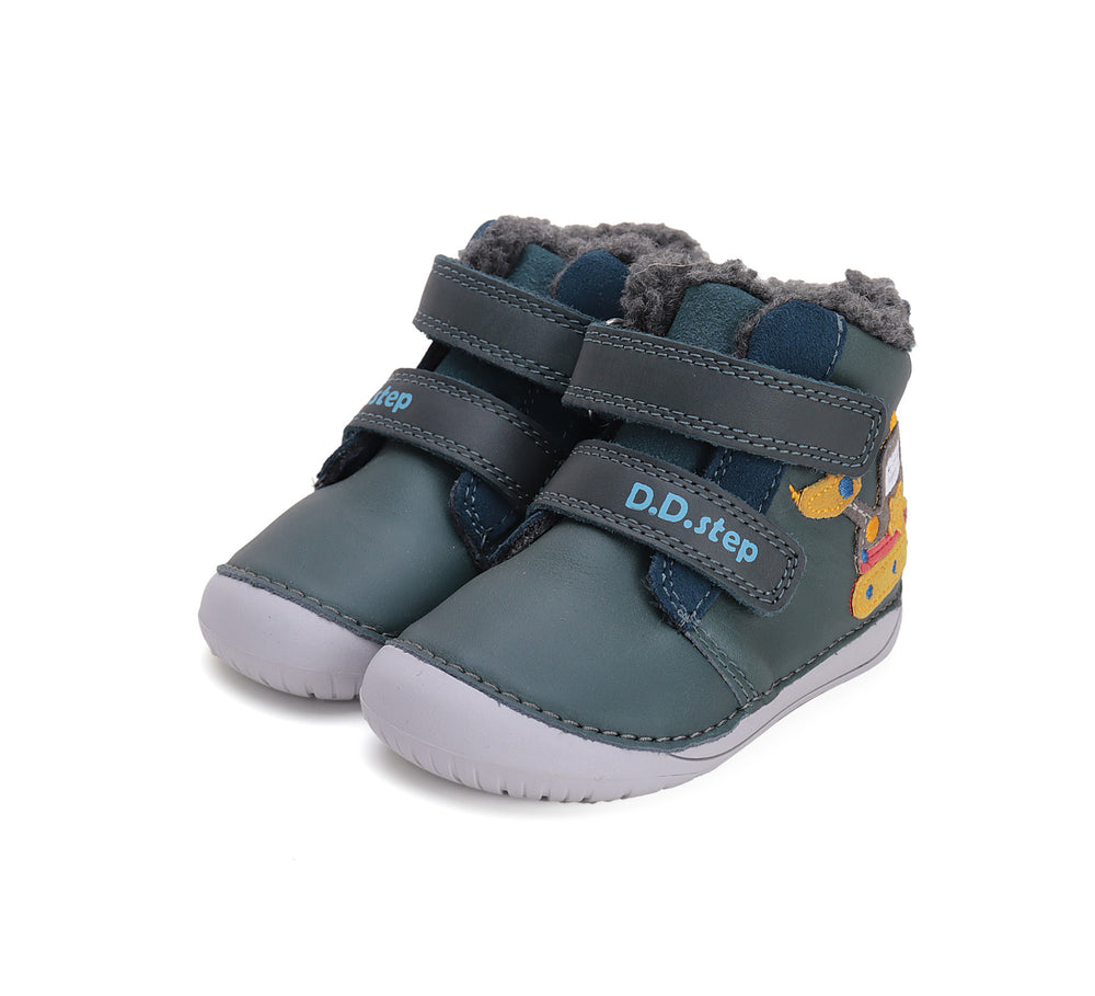 D.D.Step nahast barefoot-saapad, royal blue/ekskavaator 070